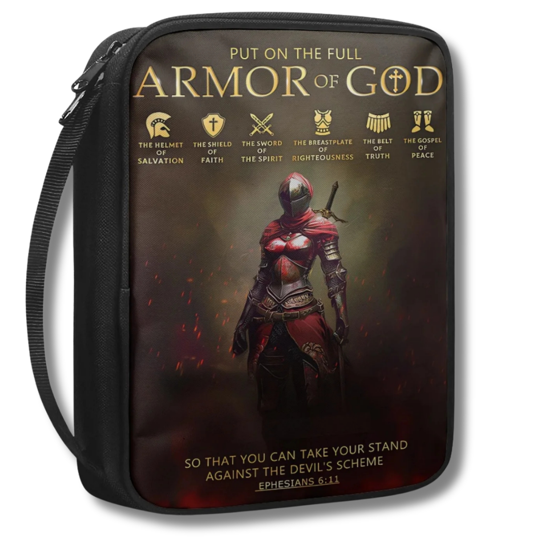 Armor of God Ephesians 6:11 Scenic Scripture Bible Carry Bag with faith artwork