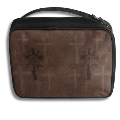 Ornate Gold Cross Bible Carry Bag