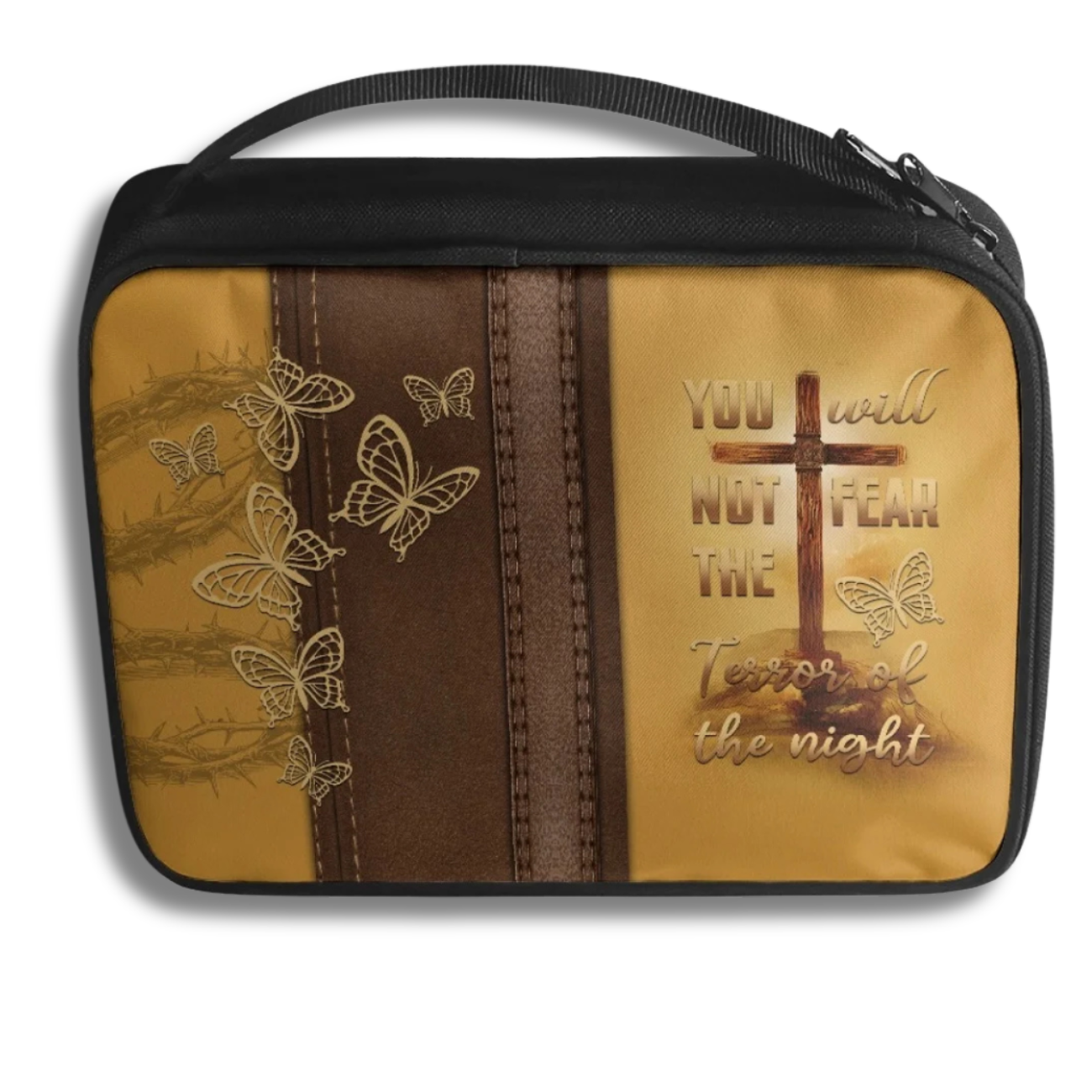 Two way zipper detail - Premium Canvas Bible Carry Bag