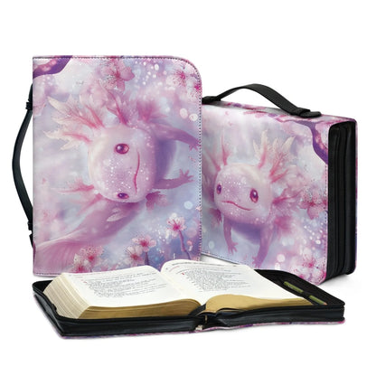Faith in Bloom Bible cover shown standing and from the side beside an open Bible
