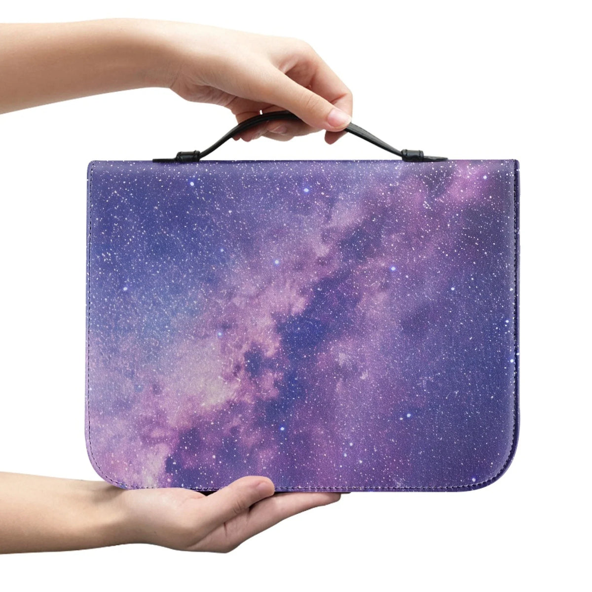 The Heavens Declare purple axolotl Bible cover design

