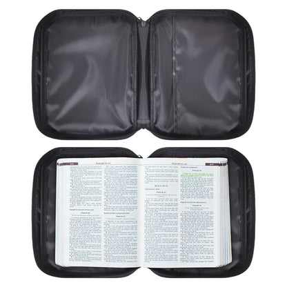 Carried by Faith – Personalized Cross Print Bible Carry Bag